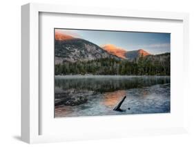 Scenic view of Copperas Pond, Adirondack Mountains State Park, New York State, USA-null-Framed Photographic Print