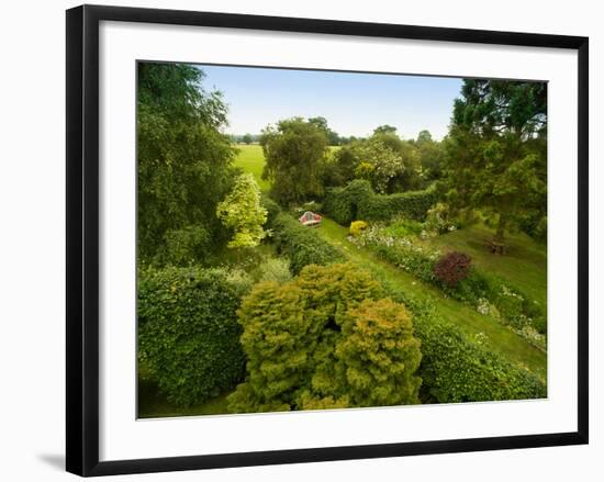 Scenic View of Country Garden-Tim Kahane-Framed Photographic Print