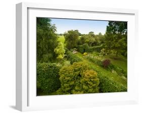 Scenic View of Country Garden-Tim Kahane-Framed Premium Photographic Print