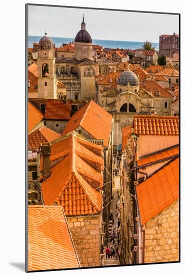 Scenic view of Dubrovnik, Croatia, Europe-Laura Grier-Mounted Photographic Print