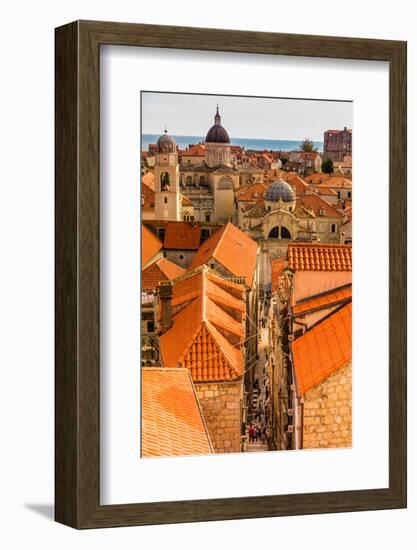 Scenic view of Dubrovnik, Croatia, Europe-Laura Grier-Framed Photographic Print