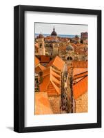 Scenic view of Dubrovnik, Croatia, Europe-Laura Grier-Framed Photographic Print