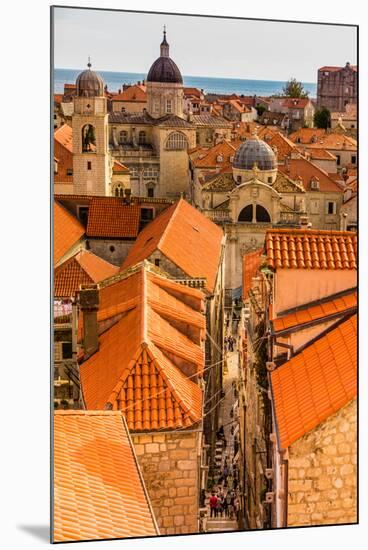 Scenic view of Dubrovnik, Croatia, Europe-Laura Grier-Mounted Photographic Print