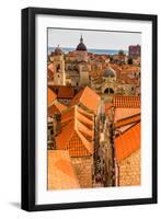 Scenic view of Dubrovnik, Croatia, Europe-Laura Grier-Framed Premium Photographic Print