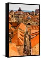 Scenic view of Dubrovnik, Croatia, Europe-Laura Grier-Framed Stretched Canvas