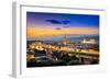 Scenic View of Florence after Sunset from Piazzale Michelangelo-MartinM303-Framed Photographic Print