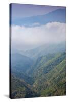 Scenic view of fog over mountains, Sinho District, Vietnam-null-Stretched Canvas