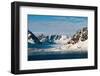 Scenic view of ice covered mountains and an ice field, Spitsbergen Island, Norway.-Sergio Pitamitz-Framed Photographic Print