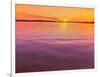 Scenic view of lake at dusk, Sand Point, Pictured Rocks National Lakeshore, Upper Peninsula, Alg...-null-Framed Photographic Print