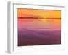 Scenic view of lake at dusk, Sand Point, Pictured Rocks National Lakeshore, Upper Peninsula, Alg...-null-Framed Photographic Print