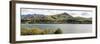 Scenic view of Lake Hayes near Arrowtown, Queenstown Lakes District, Central Otago, Otago Region...-null-Framed Photographic Print