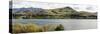 Scenic view of Lake Hayes near Arrowtown, Queenstown Lakes District, Central Otago, Otago Region...-null-Stretched Canvas