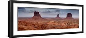 Scenic view of mittens on Monument Valley, Utah-Arizona, USA-null-Framed Photographic Print