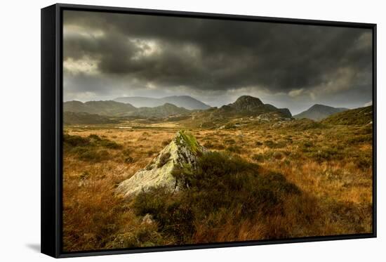 Scenic View of Moorland Landscape from Blackbeck Tarn, Lake District Np, Cumbria, UK-Ben Hall-Framed Stretched Canvas