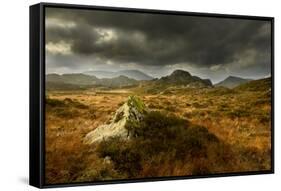 Scenic View of Moorland Landscape from Blackbeck Tarn, Lake District Np, Cumbria, UK-Ben Hall-Framed Stretched Canvas