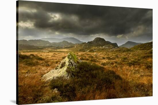 Scenic View of Moorland Landscape from Blackbeck Tarn, Lake District Np, Cumbria, UK-Ben Hall-Stretched Canvas