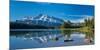 Scenic view of Mount Rundle reflected in Two Jack Lake, Banff National Park, Alberta, Canada-null-Mounted Photographic Print