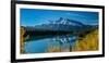 Scenic view of Mount Rundle reflected in Two Jack Lake, Banff National Park, Alberta, Canada-null-Framed Photographic Print