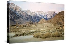 Scenic View Of Mount Whitney From The Alabama Hill In The Morning Light-Ron Koeberer-Stretched Canvas
