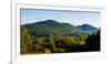 Scenic view of mountain range, Bromont, Quebec, Canada-null-Framed Photographic Print