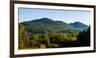 Scenic view of mountain range, Bromont, Quebec, Canada-null-Framed Photographic Print