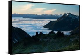 Scenic View of Mountains, Mount Rainier National Park, Washington State, USA-null-Framed Stretched Canvas