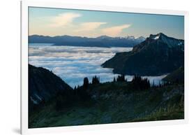 Scenic View of Mountains, Mount Rainier National Park, Washington State, USA-null-Framed Photographic Print