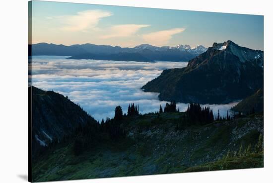 Scenic View of Mountains, Mount Rainier National Park, Washington State, USA-null-Stretched Canvas