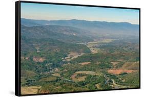 Scenic view of mountains near Kengtung, Shan State, Myanmar (Burma)-Jan Miracky-Framed Stretched Canvas