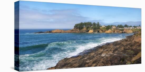 Scenic view of Oregon Coast, Lincoln City, Lincoln County, Oregon, USA-null-Stretched Canvas