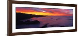 Scenic view of Pacific coastline at dawn, California, USA-null-Framed Photographic Print