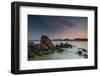 Scenic View of Praia Do Rosa Beach in Florianopolis Mainland at Sunset-Alex Saberi-Framed Photographic Print