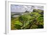 Scenic View of Quiraing Mountains in Isle of Skye, Scottish Highlands, United Kingdom-Martin M303-Framed Photographic Print