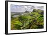 Scenic View of Quiraing Mountains in Isle of Skye, Scottish Highlands, United Kingdom-Martin M303-Framed Photographic Print