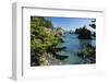 Scenic view of rock formations, Haystack Rock, Cannon Beach, Samuel H. Boardman State Scenic Cor...-Panoramic Images-Framed Photographic Print