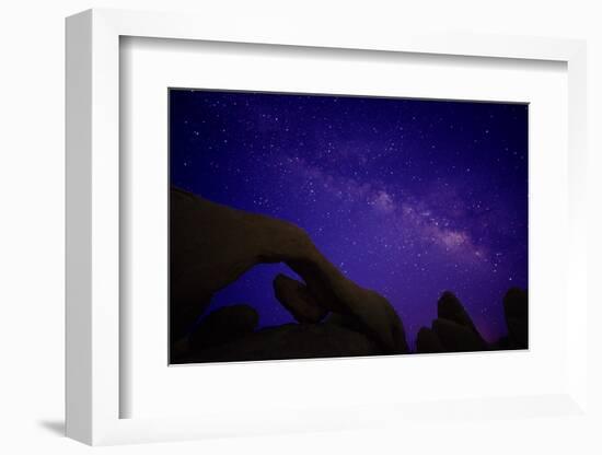 Scenic view of rock formations, Joshua Tree National Park, California, USA-Panoramic Images-Framed Photographic Print