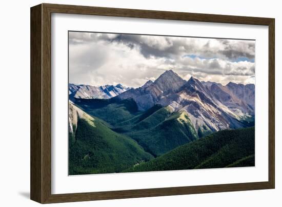 Scenic View of Rocky Mountains Range, Alberta, Canada-MartinM303-Framed Photographic Print