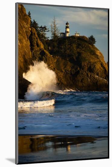 Scenic view of seacoast, Cape Disappointment State Park, Washington, USA-Panoramic Images-Mounted Photographic Print