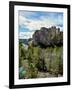 Scenic view of Smith Rock, Crooked River, Smith Rock State Park, Deschutes County, Oregon, USA-null-Framed Photographic Print