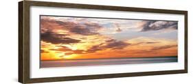 Scenic view of sunset over Pacific Ocean, La Jolla, San Diego, San Diego County, California, USA-null-Framed Photographic Print