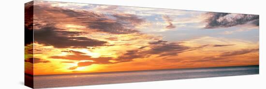 Scenic view of sunset over Pacific Ocean, La Jolla, San Diego, San Diego County, California, USA-null-Stretched Canvas