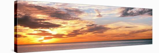 Scenic view of sunset over Pacific Ocean, La Jolla, San Diego, San Diego County, California, USA-null-Stretched Canvas