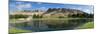 Scenic view of Te Mata Peak from Craggy Range Winery, Hastings District, Hawke's Bay Region, Nor...-null-Mounted Photographic Print