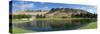 Scenic view of Te Mata Peak from Craggy Range Winery, Hastings District, Hawke's Bay Region, Nor...-null-Stretched Canvas