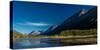 Scenic View Of The Kenai Mountains Reflected In Tern Lake During Fall On The Kenai Peninsula In...-null-Stretched Canvas