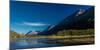 Scenic View Of The Kenai Mountains Reflected In Tern Lake During Fall On The Kenai Peninsula In...-null-Mounted Photographic Print