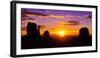 Scenic view of the Monument Valley at sunrise, Arizona, USA-null-Framed Photographic Print