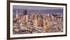 Scenic View of the San Francisco Skyline at Sunset from the Twin Peaks Overlook-Adam Barker-Framed Photographic Print