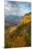 Scenic view of trees on mountain, Great Range, Giant Mountain, Adirondack Mountains State Park,...-null-Mounted Premium Photographic Print