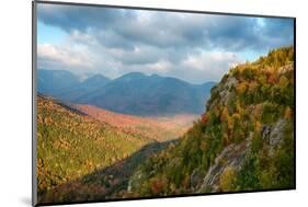 Scenic view of trees on mountain, Great Range, Giant Mountain, Adirondack Mountains State Park,...-null-Mounted Photographic Print